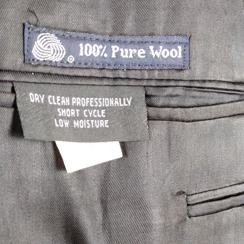 Burberry 100% Pure Wool Black Plaid One Notched Single-Breasted Dress Coat